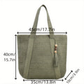 Chic Straw Woven Tote Bag: Stylish and Versatile