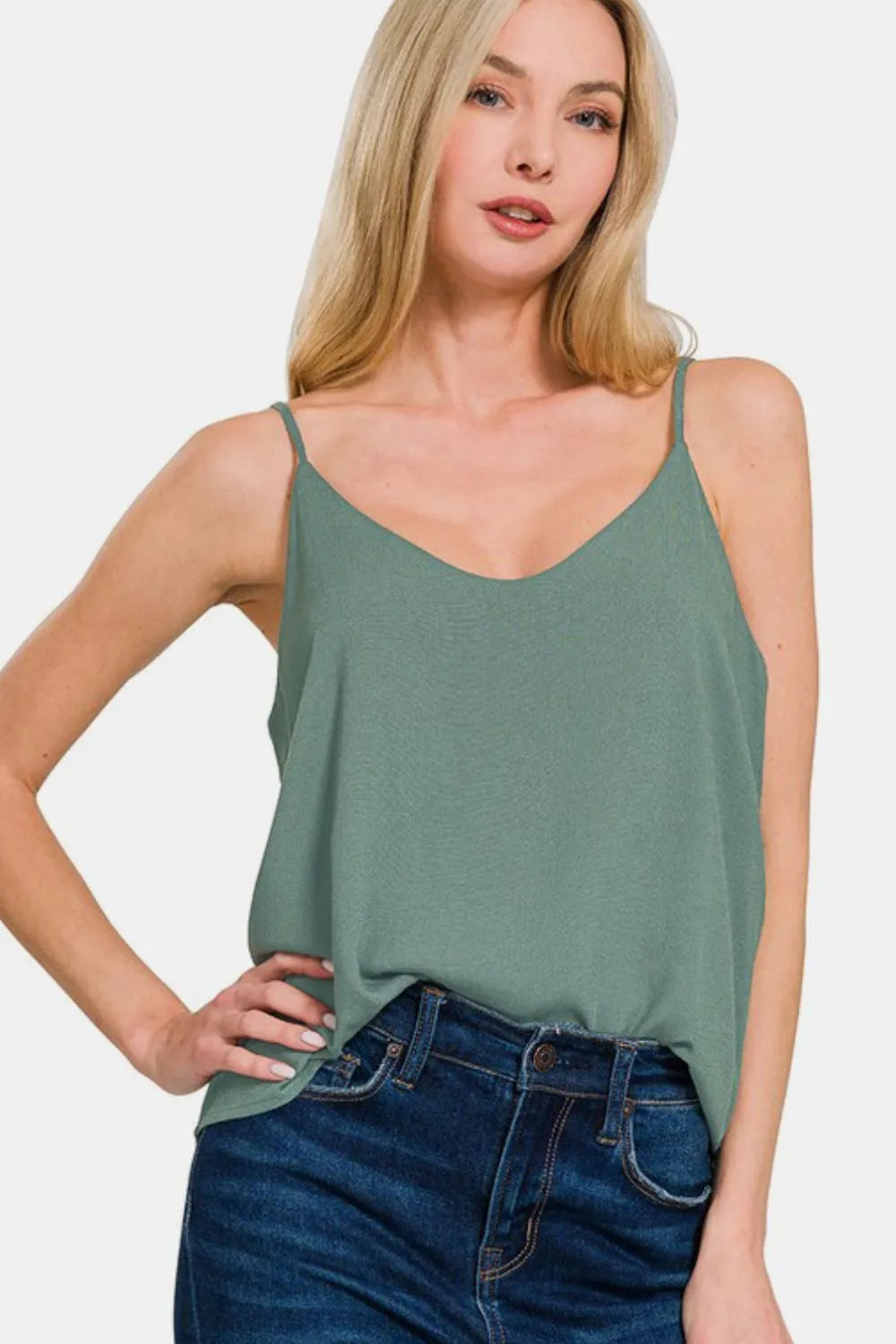 Two Layered Spaghetti Strap Cami