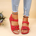 Women's Wedge Platform Sandals | Velcro Casual Open-Toe Shoes