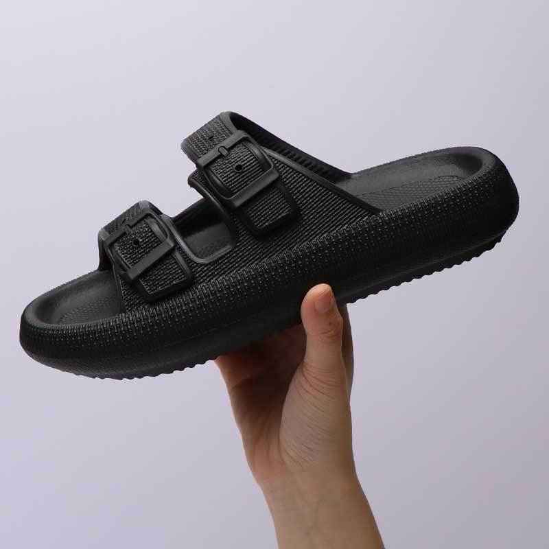 Women's Platform Buckle Sandals - Soft EVA Sole Summer Slippers