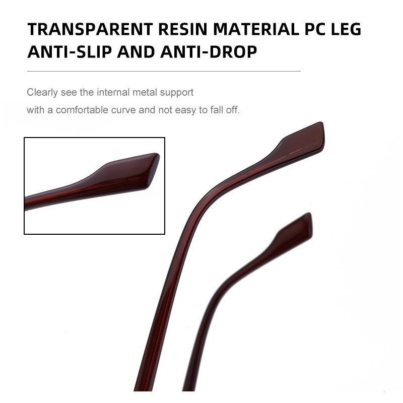 Frameless Square UV400 Sun Protection Fashion Outdoor Sunglasses
