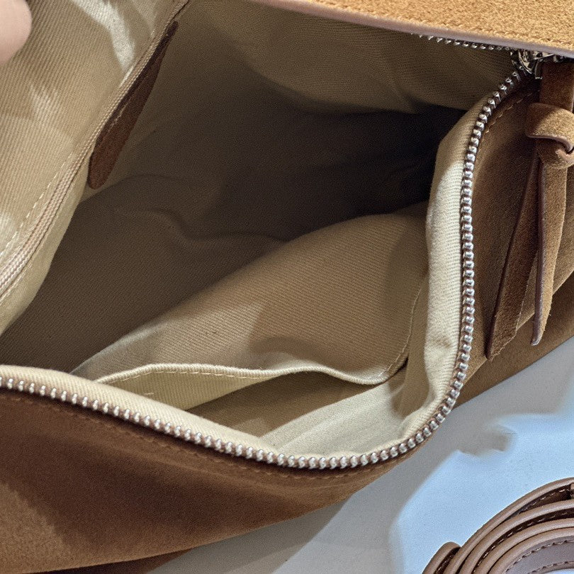 Genuine Leather Crossbody Tote Bag