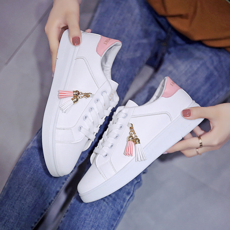 Korean Casual Cross Strap Breathable Sneakers