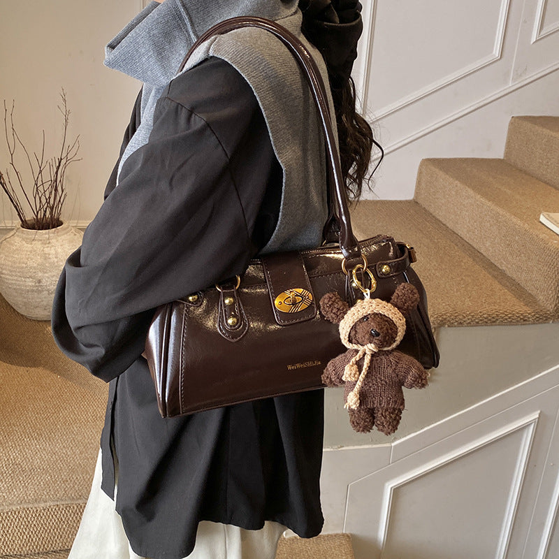 PU Leather Shoulder Bag