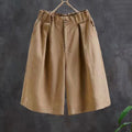 Women's Wide Leg Cotton Blend High Waist Casual Pants