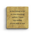 Before I Have My Coffee Marble Coaster