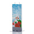 Flatyz Santa In Snow with Present Sack Candle