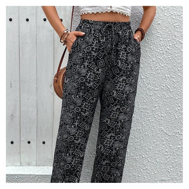 Stylish Printed Skinny Jeans for a Casual and Versatile Look