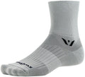 Swiftwick Aspire Four Socks - 4" Pewter Small