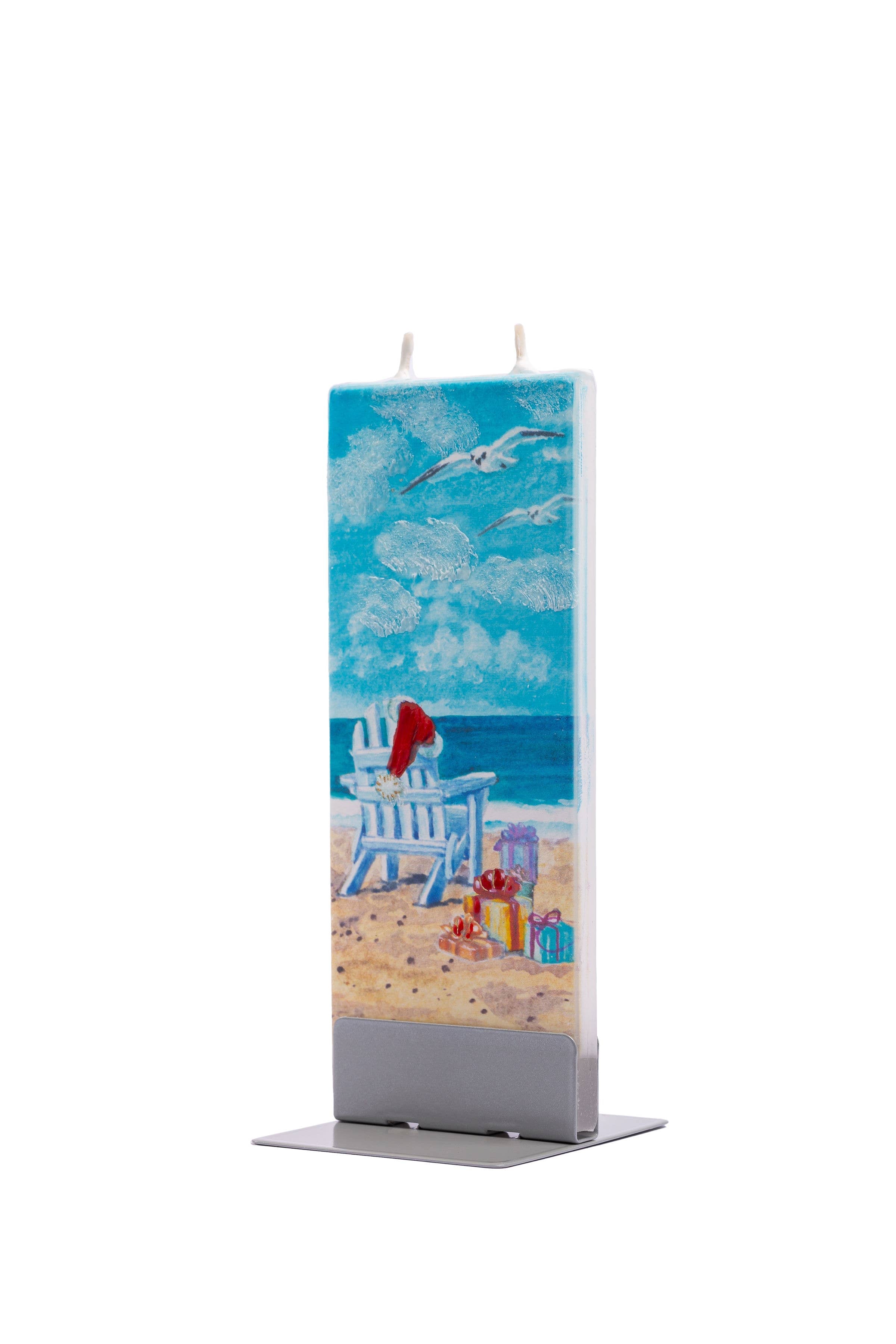 Flatyz Santa's Beach Chair Candle