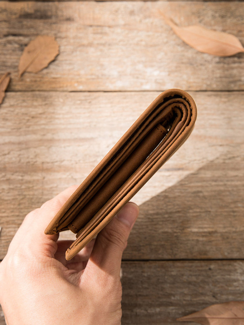 Handmade Full-Grain Cowhide Bifold Wallet