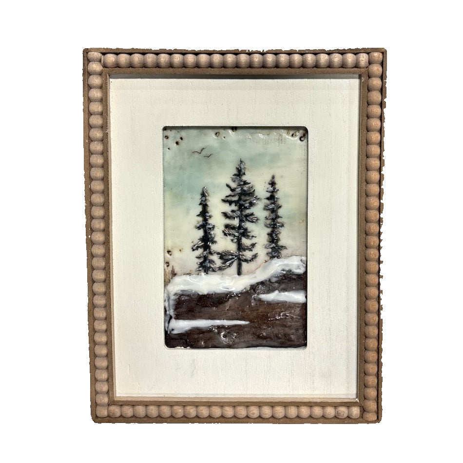 Trish McFerran Pines Encaustic Art