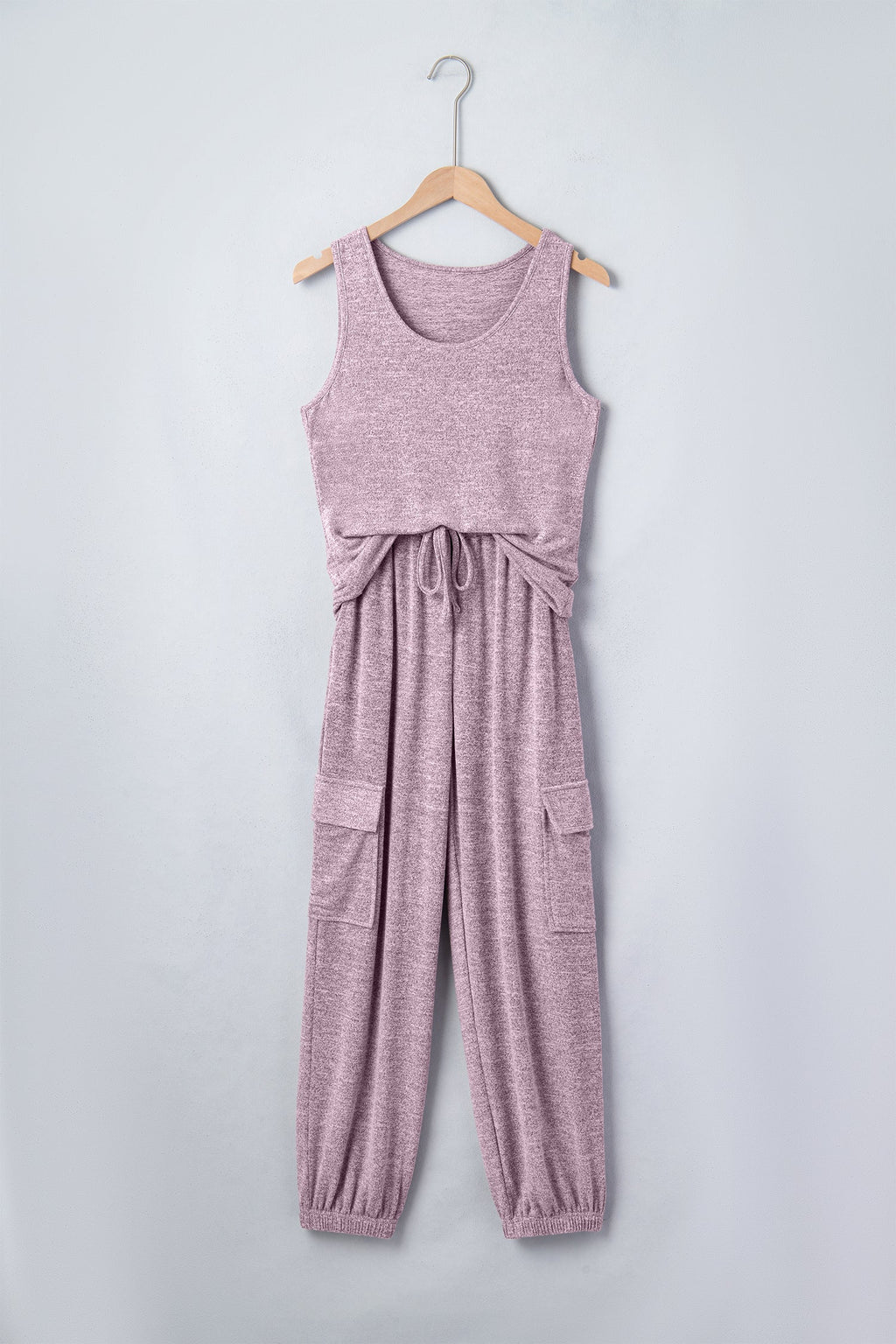 Orchid Bouquet Casual Tank Top Drawstring Jogger Pants 2pcs Outfit