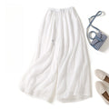 Loose-Fit High-Waisted Wide-Leg Cropped Trousers