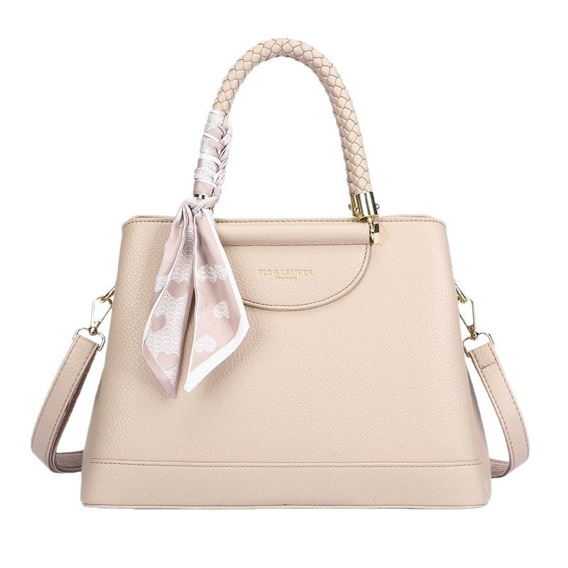 Retro Light-Luxury Women's Large-Capacity Crossbody Tote Bag | PU Leather Structured Handbag