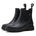 Women's Mid-Calf Rain Boots – Waterproof PVC Slip-On Boots with Mid Heel | Sizes 36–43
