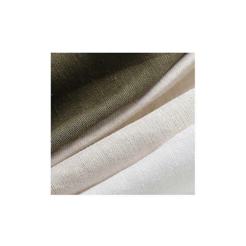 Women's High-Waisted Loose Cotton And Hemp Wide-Leg Casual Straight Pants