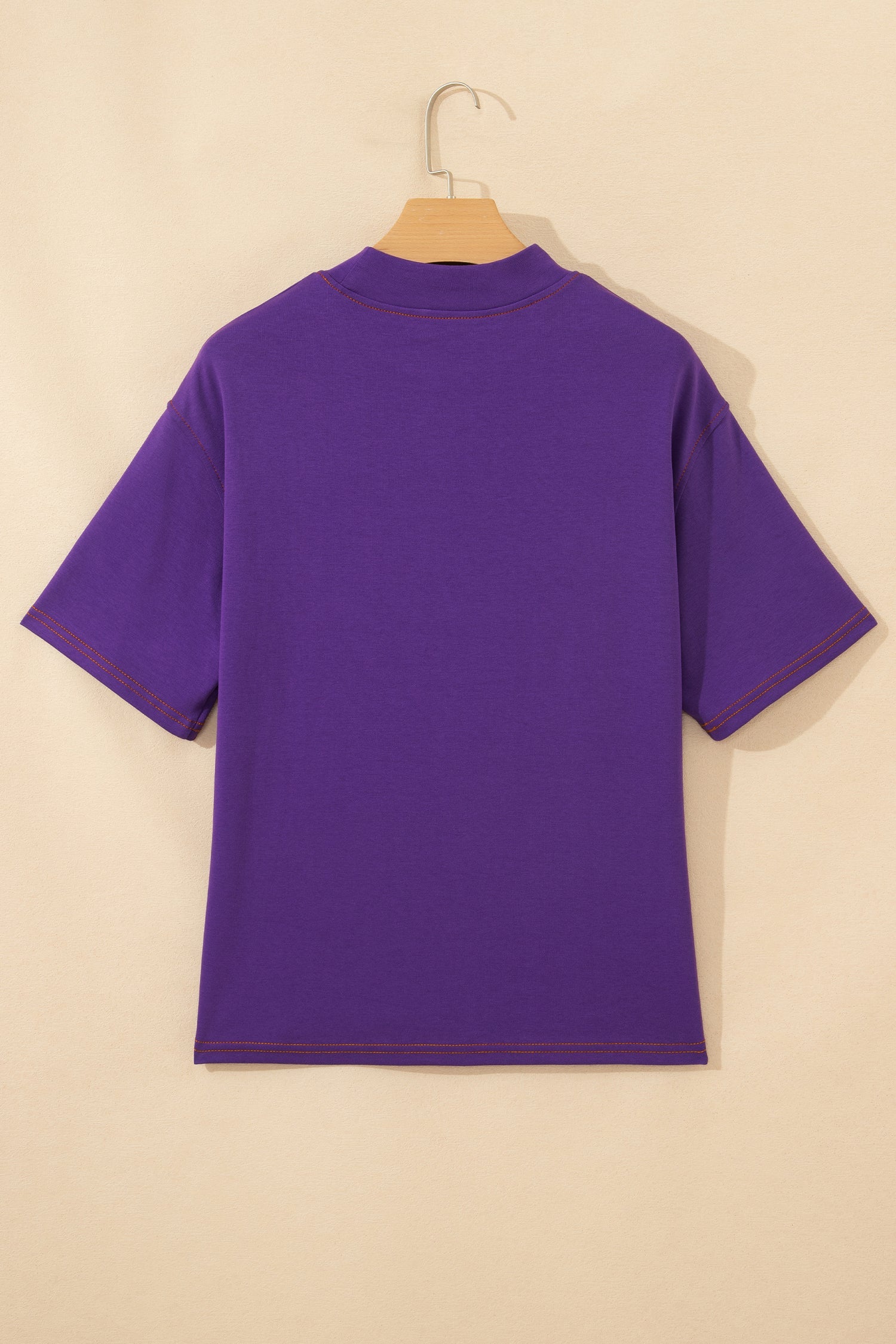 Tillandsia Purple Reversible Contrast-Stitched T-Shirt