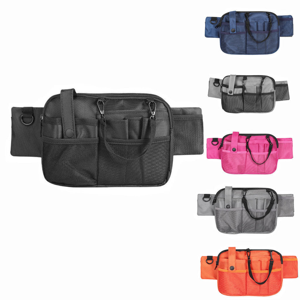 Nurse Tool Organizer Crossbody Waist Bag - Medical Professional Utility Bag with Multiple Pockets