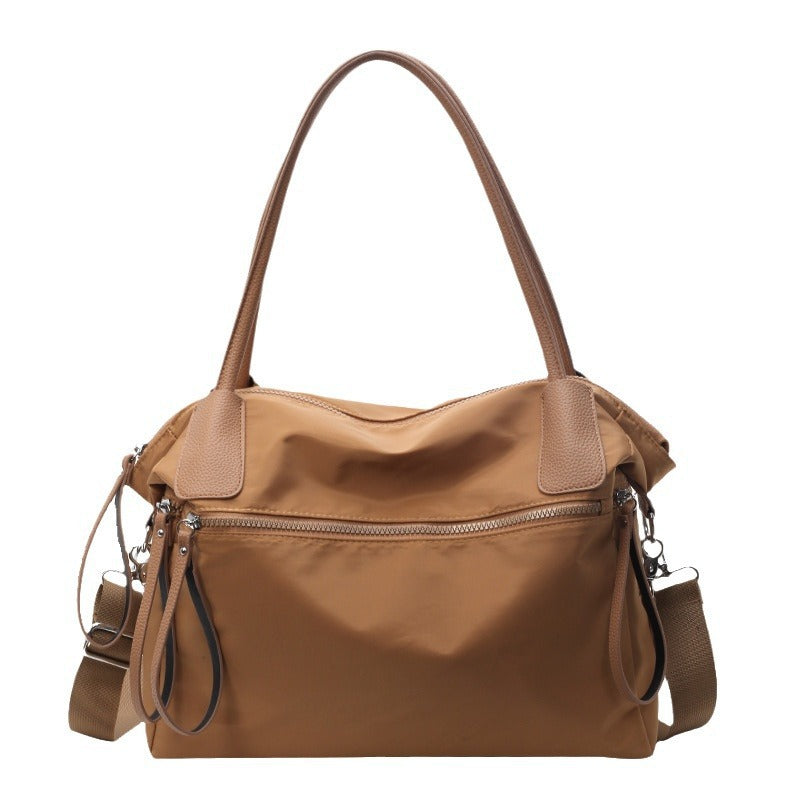 Women's Large Capacity Crossbody Bag – Nylon Bucket Bag for Travel & Everyday Use
