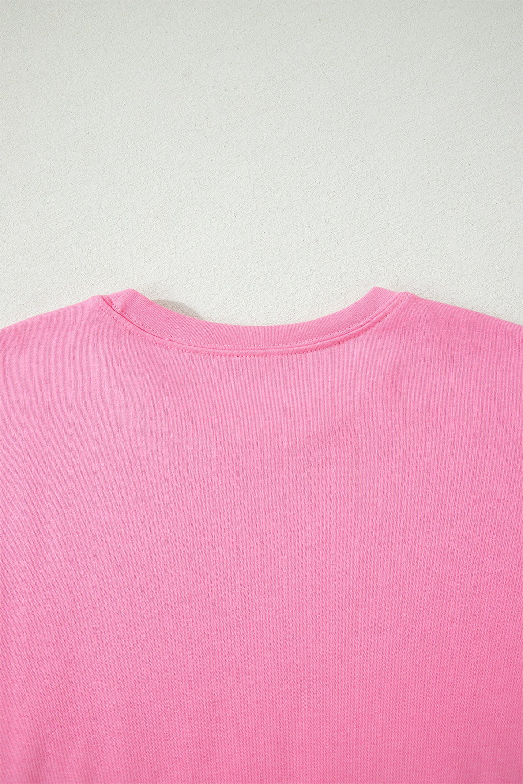 Sachet Pink Solid Cover Oversize Tee Pocketed Casual Pants 2pcs Outfit