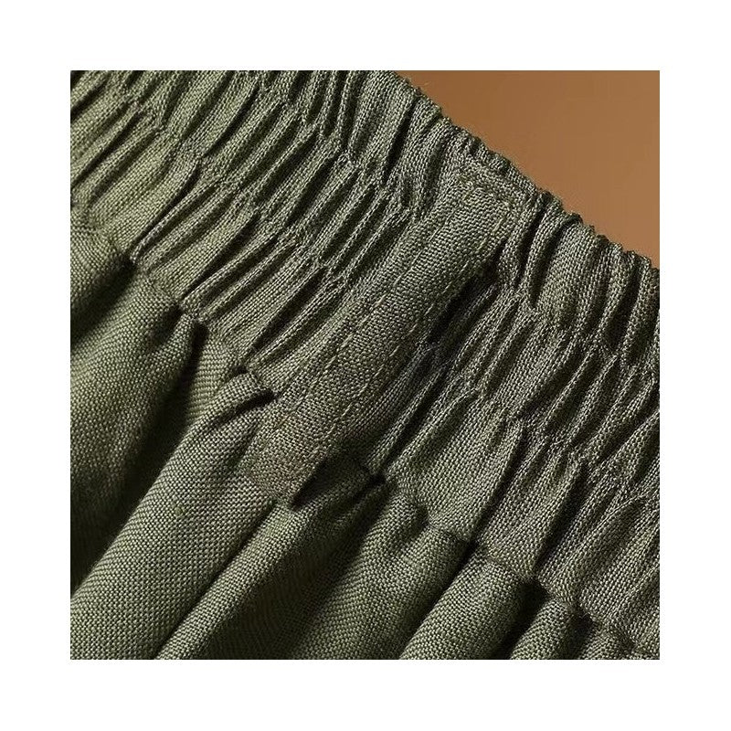 Sleek High-Waisted Wide-Leg Cropped Trousers
