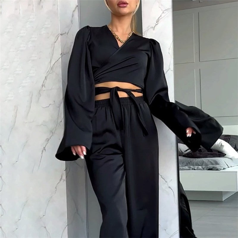 Long Sleeve Long Pants Pajama Set - Cozy Sleepwear Ensemble for Chilly Nights