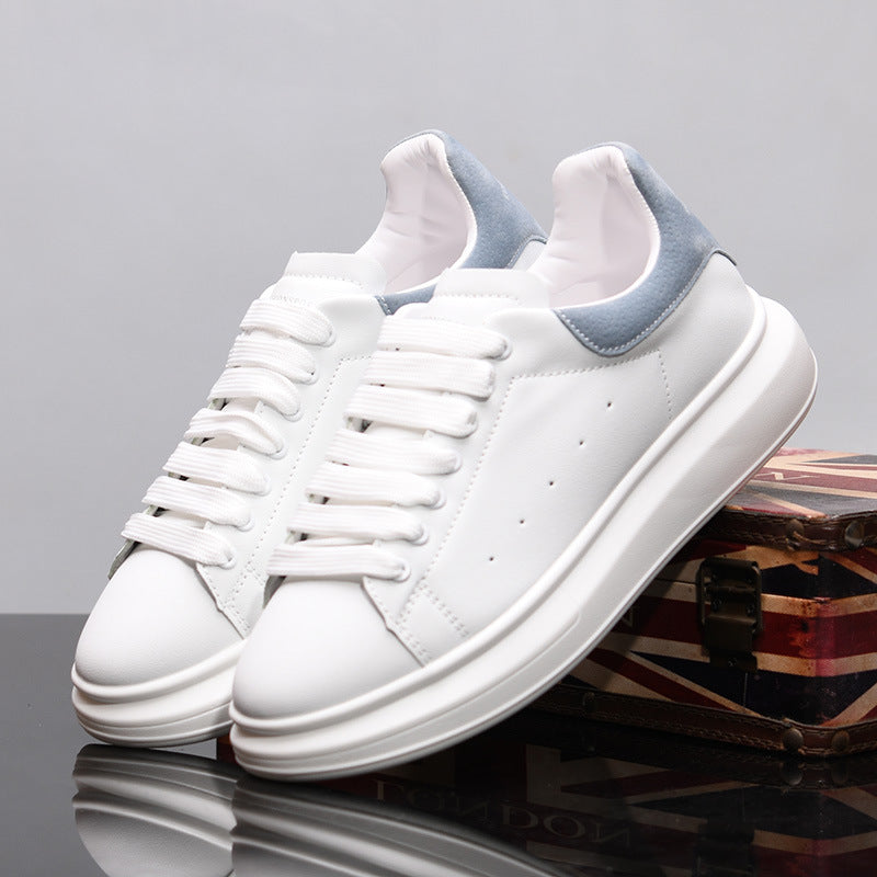 Korean Style Minimalist Sneakers for Men & Women – Microfiber Low-Cut Casual Shoes