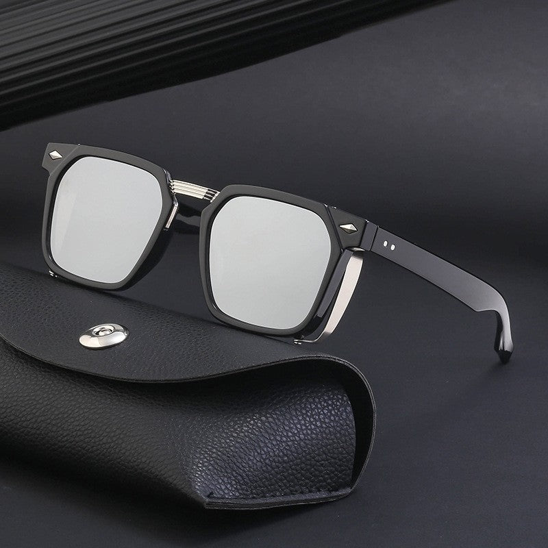 Retro Steampunk Square Sunglasses Fashion