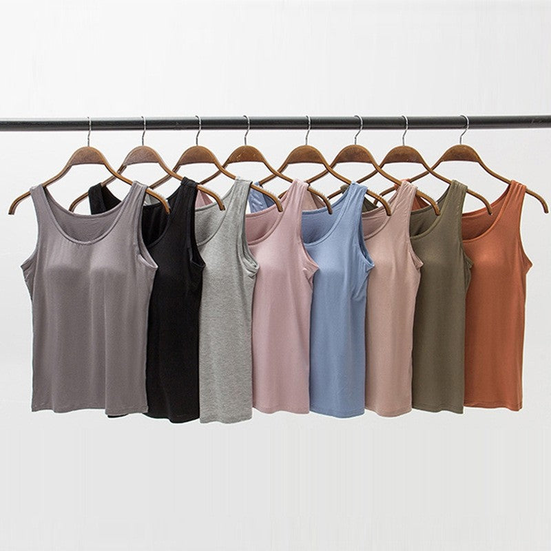 Seamless Padded Wireless Camisole in Solid Color