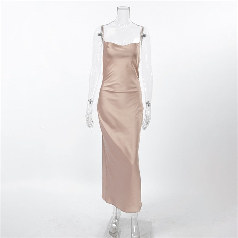 Sleek Halter Neck Bodycon Dress
