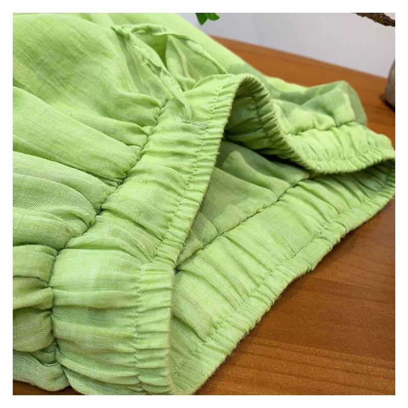 Solid Color High Waist Lantern Pants