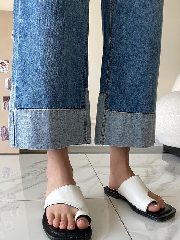 Original Loose Casual Wide Legs High-Waisted Jean Pants