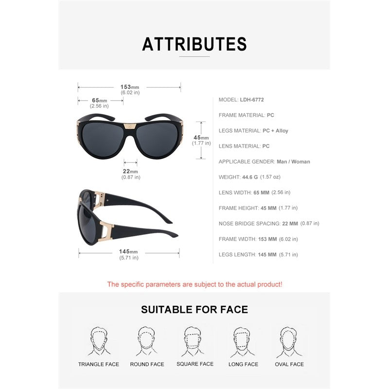 UV400 Sun Protection Full Frame Outdoor Sports Eyewear Sunglasses