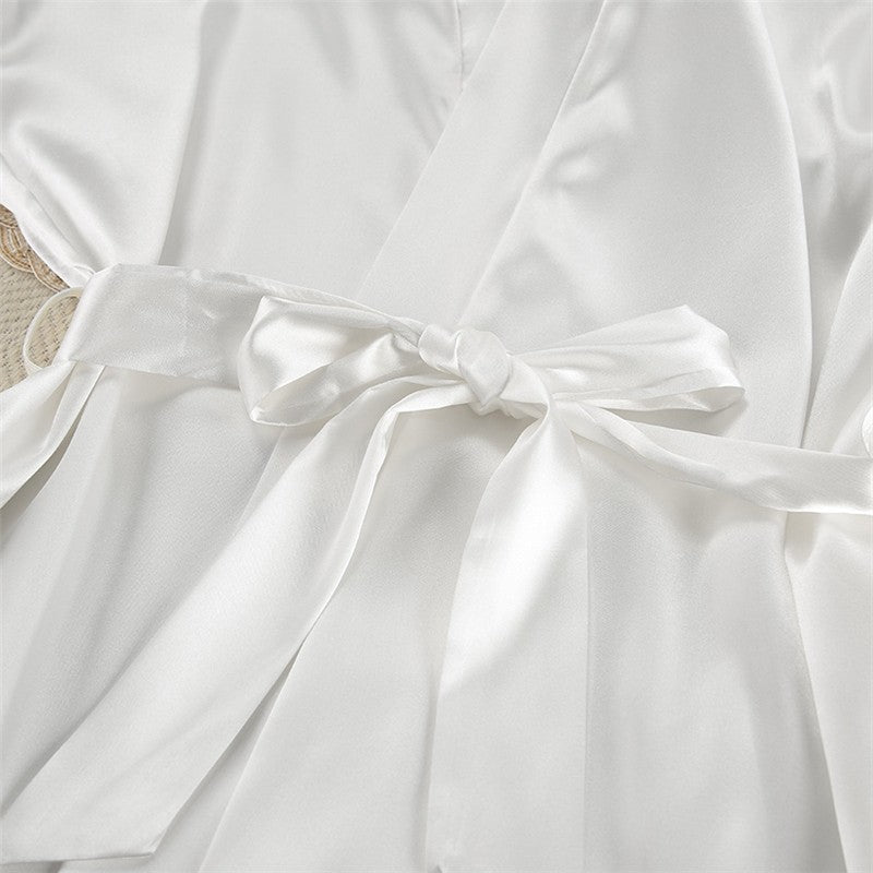 Long Sleeve Robe and Long Pants Pajama Set