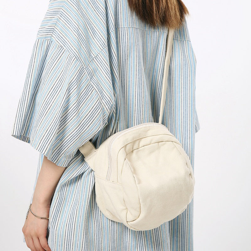 Retro Harajuku Canvas Crossbody Bag – Artistic Streetwear Commuter Bag for Women