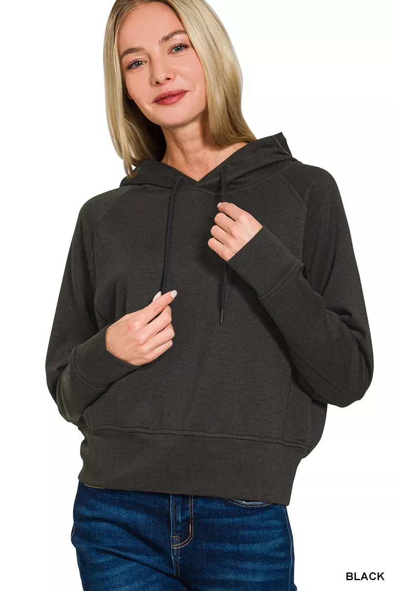Drawstring Scuba Hoodie
