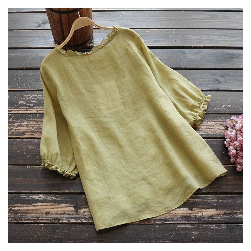 Breathable Loose Fit Embroidered T-Shirt
