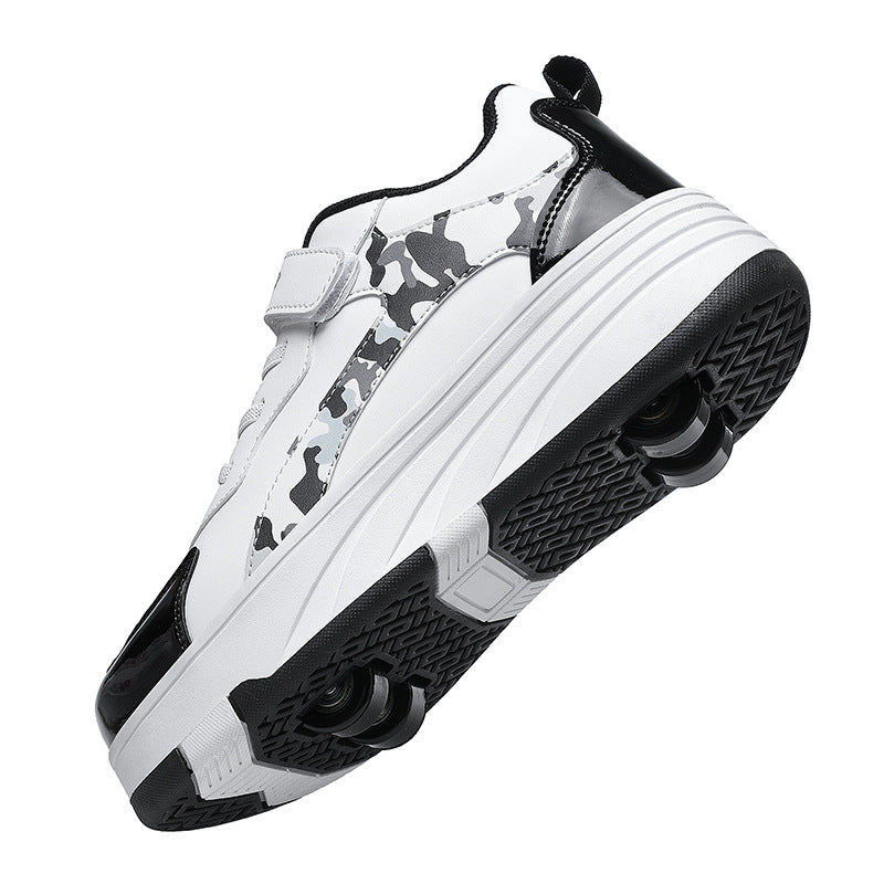 Kids Transforming Roller Skate Running Shoes – Boys & Girls | Retractable Wheel Sneakers