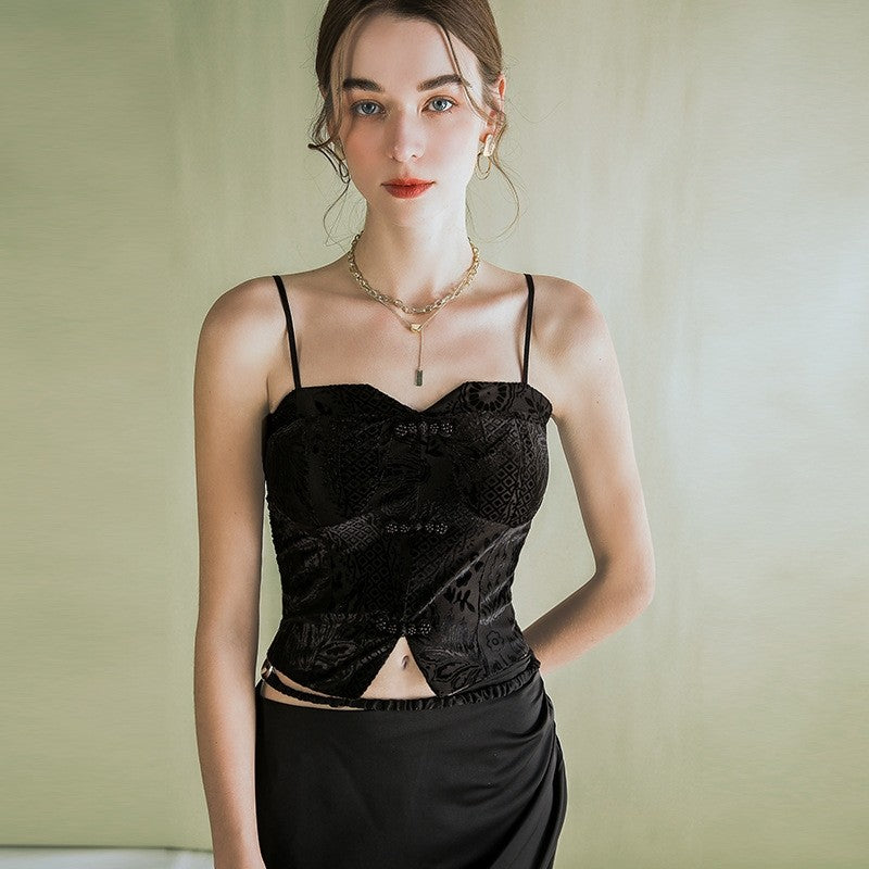 Designer's Inner Bondage Tube-Top Vest with Adjustable Straps