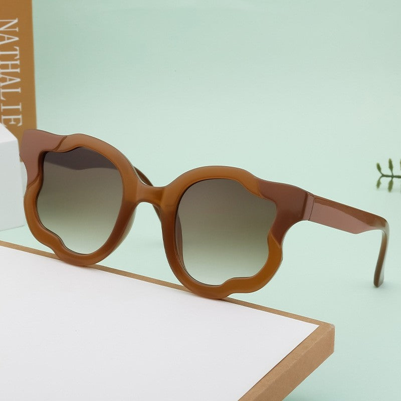 Irregular Full Frame UV400 UV Protection Outdoor Eyewear Sunglasses