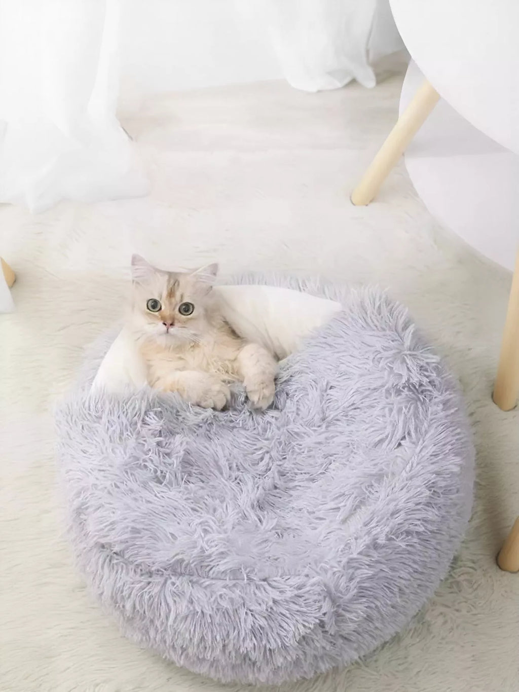 Round Plush Calming Pet Nest