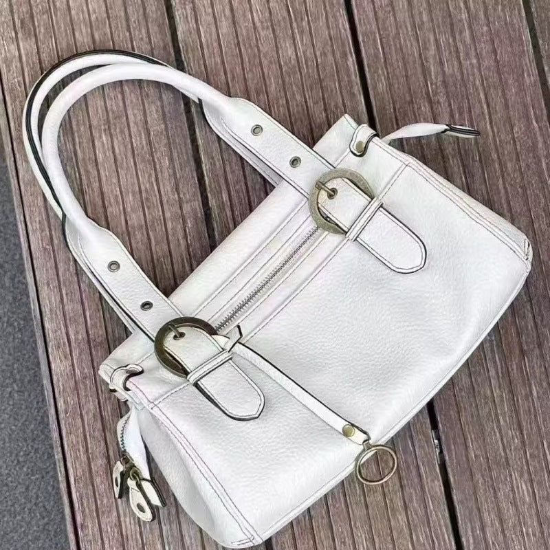 Women's Quilted PU Leather Tote Bag – Single Shoulder Underarm Commuter Bag