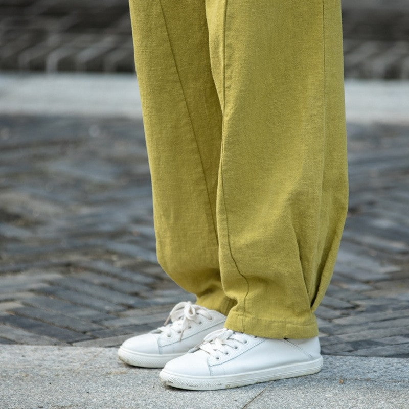 Lightweight Casual Lantern Pants in Solid Color