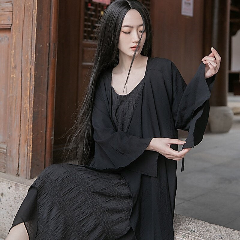 Elegant Zen Cardigan in Unique Solid Color