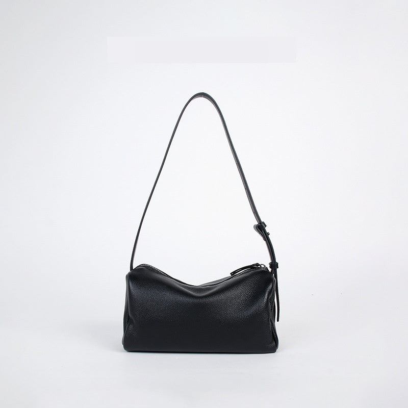 Premium Full-Grain Leather Crossbody Bag - Minimalist Design Shoulder Bag for Women