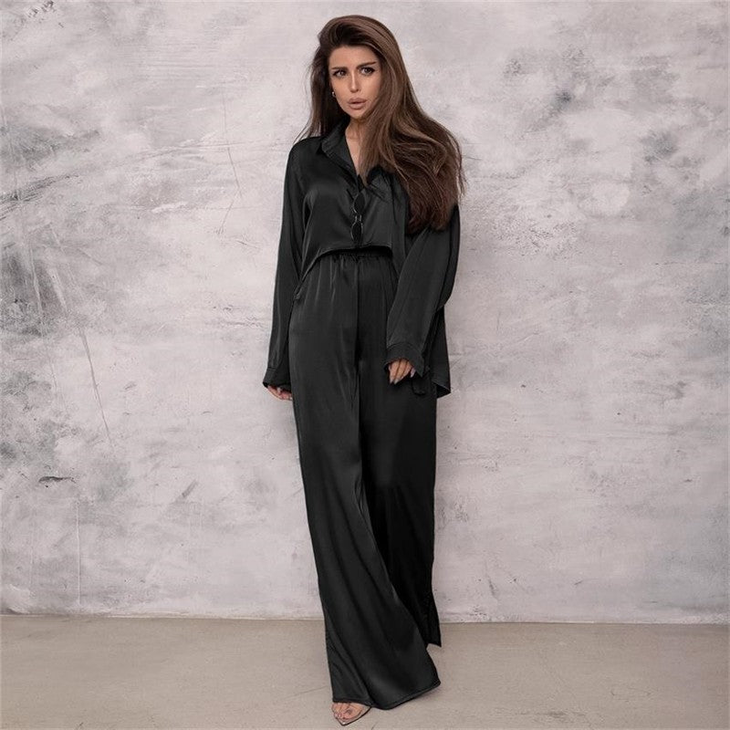 Relaxed Fit Women's Lightweight Casual Pajama Set