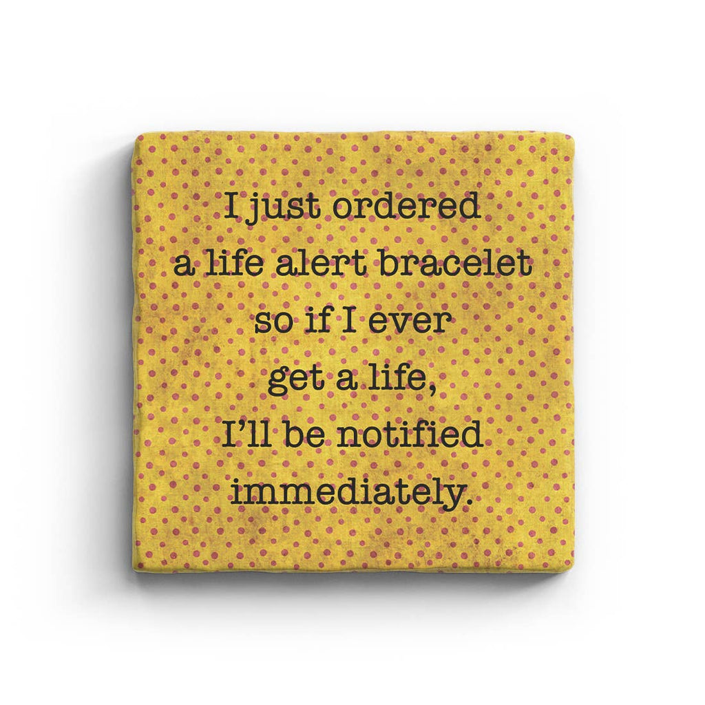 Life Alert Marble Coaster