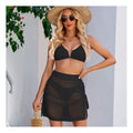 Knitted Drawstring Bodycon Swim Skirt with Elastic Waist