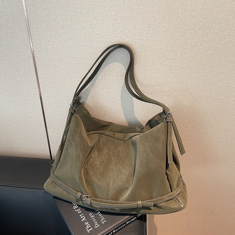 Women's PU Leather Crossbody Shoulder Bag | Minimalist Messenger Bag – Black, Green, Brown, Coffee